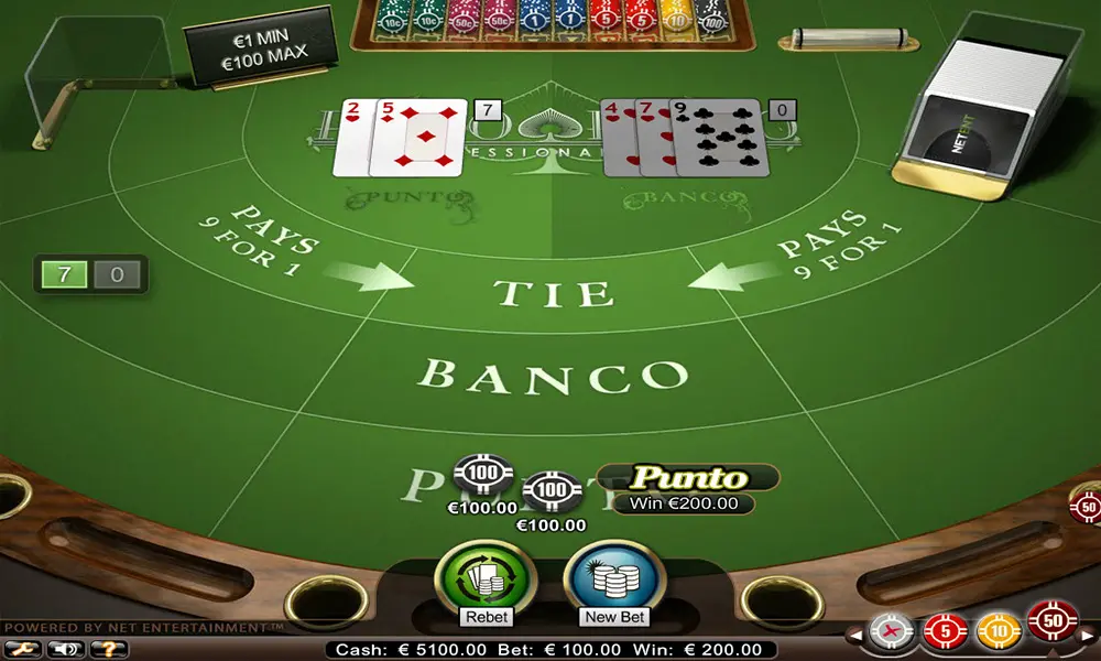 Punto Banco Baccarat Sky Crown